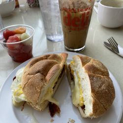 Downtown Deli & Eatery - Bacon, Egg & Cheese with Fruit Cup
