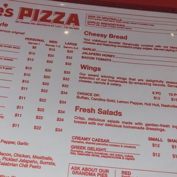 Ace's Pizza - December 2023 | Menu - Pizza Near Me - Brooklyn, New York
