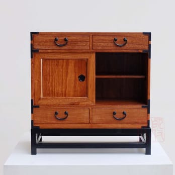 Eastern Classics - KB40, Measurements: 22 1/2"W x 12 1/4"D x 19"H Material: Kiri Wood Finish: Teak or Espresso - Furniture Stores Near Me - Berkeley, California Eastern Classics - KB40, Measurements: 22 1/2"W x 12 1/4"D x 19"H Material: Kiri Wood Finish: Teak or Espresso - Furniture Stores Near Me - Berkeley, California