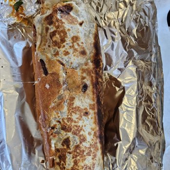 Salt And Pepper Taqueria - 3 meat burrito with double pastor and carnitas. Weighed a couple pounds. - Mexican Near Me - Turlock, California Salt And Pepper Taqueria - 3 meat burrito with double pastor and carnitas. Weighed a couple pounds. - Mexican Near Me - Turlock, California