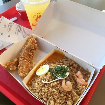 Jollibee - Palabok fiesta noodles with 2 pc. chicken dippers and pineapple quencher. - Fast Food Near Me - Skokie, Illinois Jollibee - Palabok fiesta noodles with 2 pc. chicken dippers and pineapple quencher. - Fast Food Near Me - Skokie, Illinois