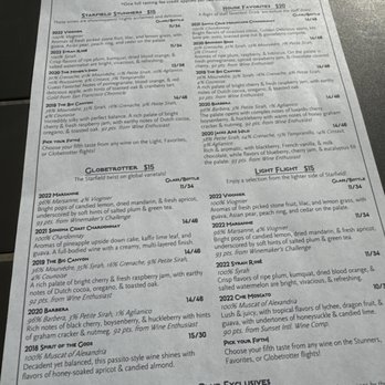 Starfield Vineyards & Winery - Tasting Menu - Wine Tasting Room Near Me - Placerville, California Starfield Vineyards & Winery - Tasting Menu - Wine Tasting Room Near Me - Placerville, California