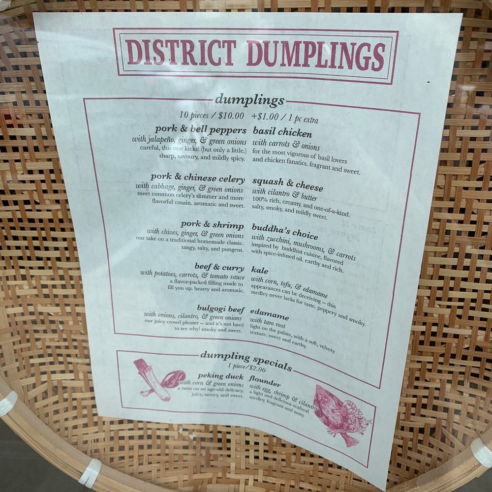 District Dumplings - Menu - Dim Sum Near Me - Arlington, Virginia District Dumplings - Menu - Dim Sum Near Me - Arlington, Virginia