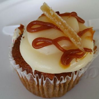 Sweet Bar Bakery - Gluten-Free Pumpkin Ginger: mascarpone frosting, salty caramel, crystallized ginger - Bakeries Near Me - Oakland, California Sweet Bar Bakery - Gluten-Free Pumpkin Ginger: mascarpone frosting, salty caramel, crystallized ginger - Bakeries Near Me - Oakland, California