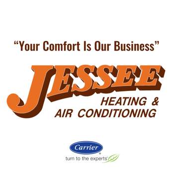 Jessee Heating and Air Conditioning - Jessee Heating ans Air Conditioning logo, "Your Comfort is Our Business" stated above it. Carrier logo below - Heating & Air Conditioning/HVAC Near Me - Chico, California Jessee Heating and Air Conditioning - Jessee Heating ans Air Conditioning logo, "Your Comfort is Our Business" stated above it. Carrier logo below - Heating & Air Conditioning/HVAC Near Me - Chico, California