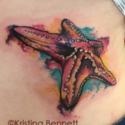 Sugar City Tattoo Company - Watercolor starfish by Kristina