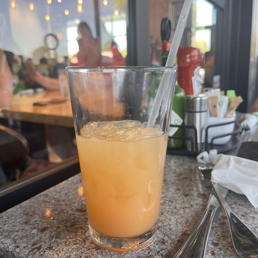 Sunshine Breakfast Bar - Pineapple Juice & Ruby Red Grapefruit Juice (mixed together) - Breakfast & Brunch Near Me - Phoenix, Arizona Sunshine Breakfast Bar - Pineapple Juice & Ruby Red Grapefruit Juice (mixed together) - Breakfast & Brunch Near Me - Phoenix, Arizona