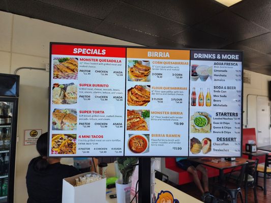 Menu photo 1 Los Tapatios Taco Shop Universal City, TX