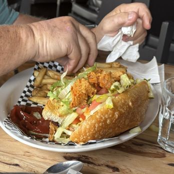Julep - Catfish Po-boy with fries. - Southern Near Me - Ellensburg, Washington