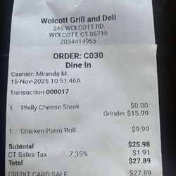 Wolcott Grill and Deli - 11/2025