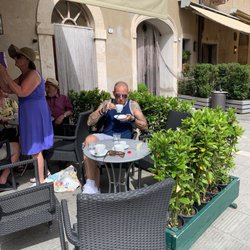 Bar Centrale - Signore Trey with some Italian coffee.