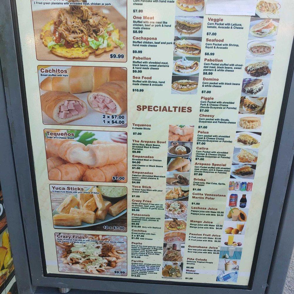 The Arepazo Grill - Menu with pricing - Venezuelan Near Me - Lakeland, Florida The Arepazo Grill - Menu with pricing - Venezuelan Near Me - Lakeland, Florida