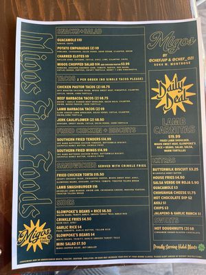 Menu photo 8 Migos Fine Foods Chicago, IL