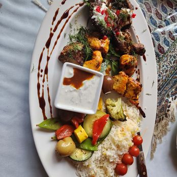 Caravan Kebab - Beautiful clean full flavored kebab combo plate - Indian Near Me - Edmonds, Washington