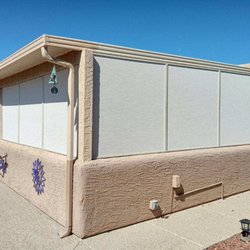 Lines Sunscreens - Screened in porch with 80% UV protection  "Desert Sand"