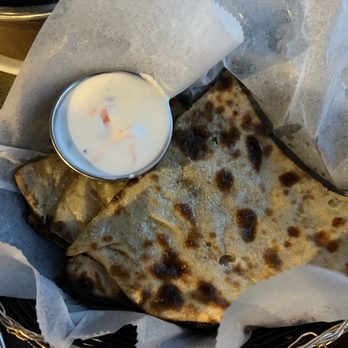 Mango Grove Indian Cuisine - Aloo Paratha- delicious but I wish it came with the green chutney instead - Indian Near Me - Columbia, Maryland