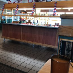Well my first visit at a ponderosa in 15 years. The restaurant is clean and staff was friendly. The bathrooms were spotless.