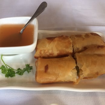 Blu Karma - Spring rolls. Very crispy but not sure where the shiitake mushroom is. - Asian Fusion Near Me - Danvers, Massachusetts