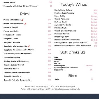 Con Amore Ristorante - The Daily Menu - Italian Near Me - Corona, California