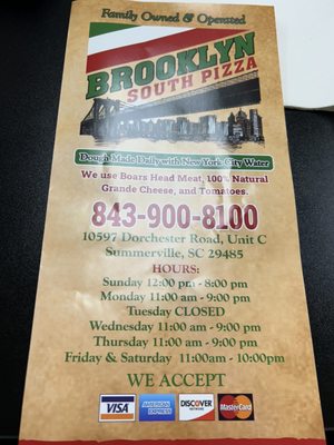 Brooklyn South Pizza by null