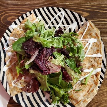Renata's Creperie - Apple rose crepe with salad. Delicious! - Creperies Near Me - Arcata, California Renata's Creperie - Apple rose crepe with salad. Delicious! - Creperies Near Me - Arcata, California