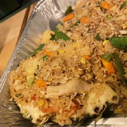Thai Garden - Pineapple Fried Rice - Chicken  So fresh. So good. Flavor flavor flavor!!