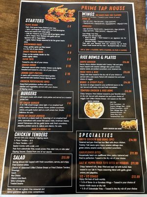 Menu photo 4 Prime Tap House Sherwood, OR