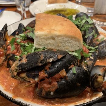 Lucky Bones Backwater Grille - Famous Lucky Bones Mussels. Loved the blue cheese in the sauce. - Seafood Near Me - Cape May, New Jersey