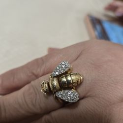 Silverdale Jewelry & Coin - Different angle of my mother's awesome high end queen bee ring with ruby eyes and diamond wings!