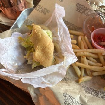Christian's Tailgate - Hamburger and fries - Sports Bars Near Me - Houston, Texas