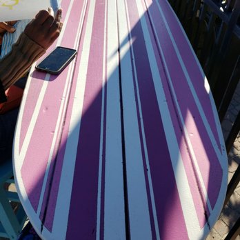 The Lemon Bar - Surf board for table - American Near Me - Neptune Beach, Florida The Lemon Bar - Surf board for table - American Near Me - Neptune Beach, Florida