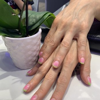 Rose Nails - rouge smudged watermelon - Nail Salons Near Me - Bridgeport, Connecticut