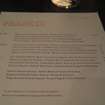 Frances - New American Near Me - San Francisco, California Frances - New American Near Me - San Francisco, California