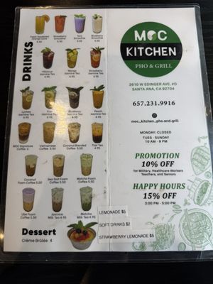 Menu photo 3 Moc Kitchen pho and grill Santa Ana, CA Menu photo 3 Moc Kitchen pho and grill Santa Ana, CA