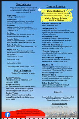 Menu photo 8 Mila’s On The Manatee Palmetto, FL