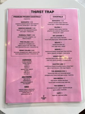Menu photo 2 Electric Lime Taqueria Milwaukee, WI