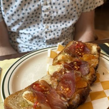 Alpino - Focaccia Laciada (Rosemary focaccia, Coppa, Taleggio, apricot mostarda Calabrian chili; $19) - German Near Me - Detroit, Michigan Alpino - Focaccia Laciada (Rosemary focaccia, Coppa, Taleggio, apricot mostarda Calabrian chili; $19) - German Near Me - Detroit, Michigan