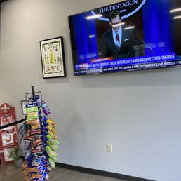 OAN on all the TVs. I said "wow, you all really watch this?", the cook proudly said "Yep"...
