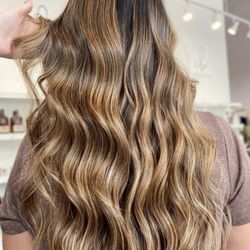 Cobalt Blue Hair Salon - Warm balayage for fall