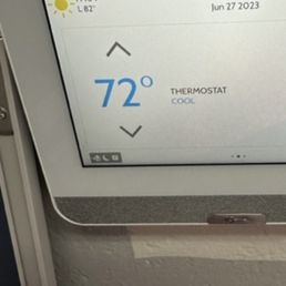 Dumpsters that have not been empty since May 2023, Pool that doesn't work. Photos from thermostat