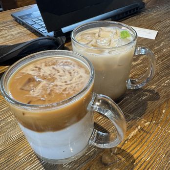 Caffe Bene - Lavender Latte and Mint Cold Brew - Coffee & Tea Near Me - San Jose, California
