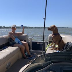 Lake Adventures - Relaxing on the lake with chips and seltzer water!