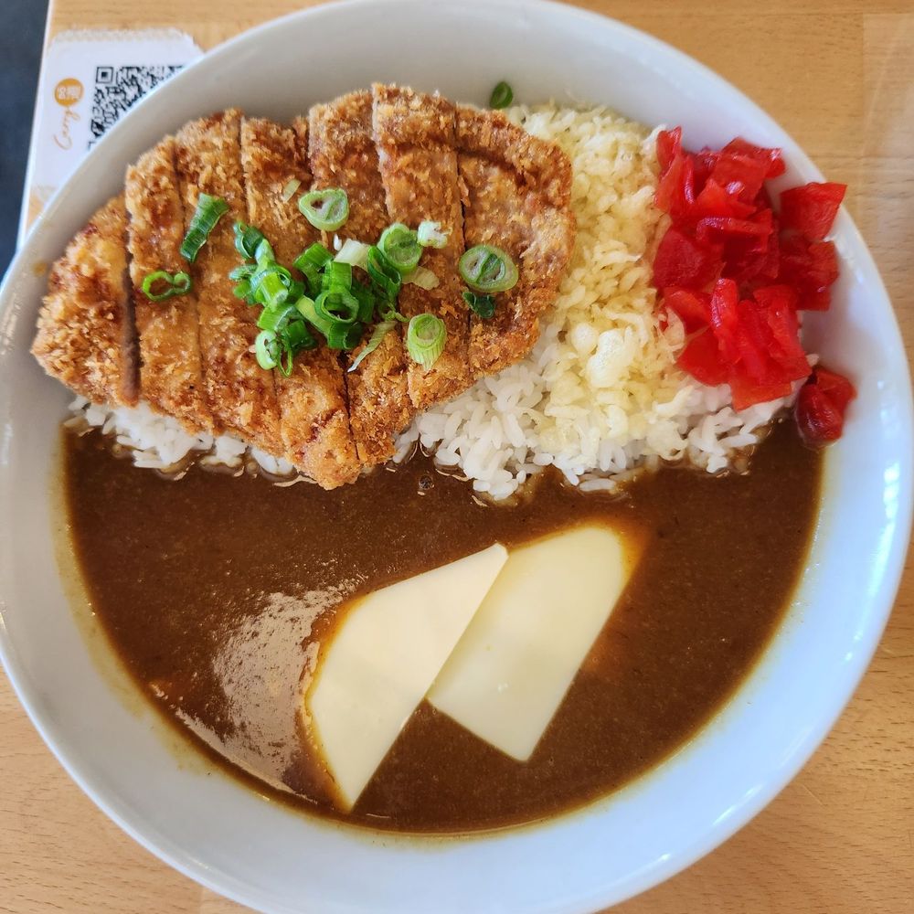 Tonkatsu curry with cheese Tonkatsu curry with cheese