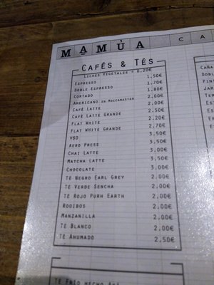 Menu photo 4 Mamúa Madrid, M