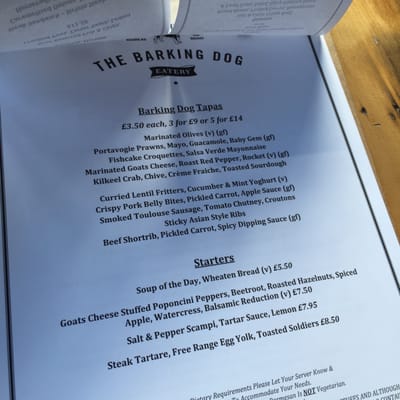 Menu photo 4 Barking Dog Restaurant Belfast, BFS Menu photo 4 Barking Dog Restaurant Belfast, BFS