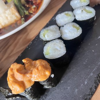 Sushi Kappo Toraya - Uni $12, ikakyu (squid and cucumber maki) $7.75 - Sushi Bars Near Me - Arlington, Massachusetts Sushi Kappo Toraya - Uni $12, ikakyu (squid and cucumber maki) $7.75 - Sushi Bars Near Me - Arlington, Massachusetts