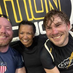 Next Level Jiu-Jitsu folks, past and present meeting up at Revolution.