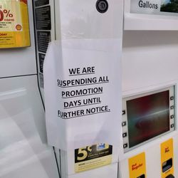 Independence Shell - ...yeah no discount once you pull in.