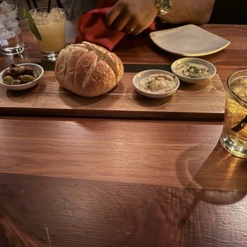 EVO Old Town - Bread Service - regular butter, garlic butter, and olives - Italian Near Me - Scottsdale, Arizona EVO Old Town - Bread Service - regular butter, garlic butter, and olives - Italian Near Me - Scottsdale, Arizona