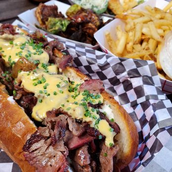 Lady Jaye - SMOKED DELMONICO CHEESESTEAK w/ 3 sides ($27.99) - American Near Me - Seattle, Washington Lady Jaye - SMOKED DELMONICO CHEESESTEAK w/ 3 sides ($27.99) - American Near Me - Seattle, Washington